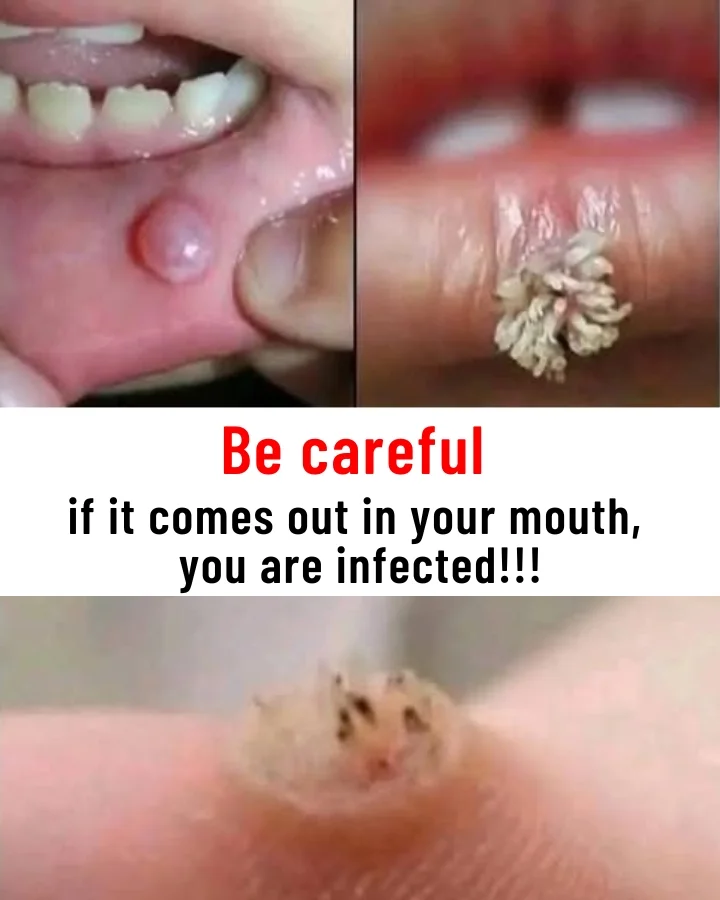 If it appears in your mouth, be very cautious—it means you’re infected.