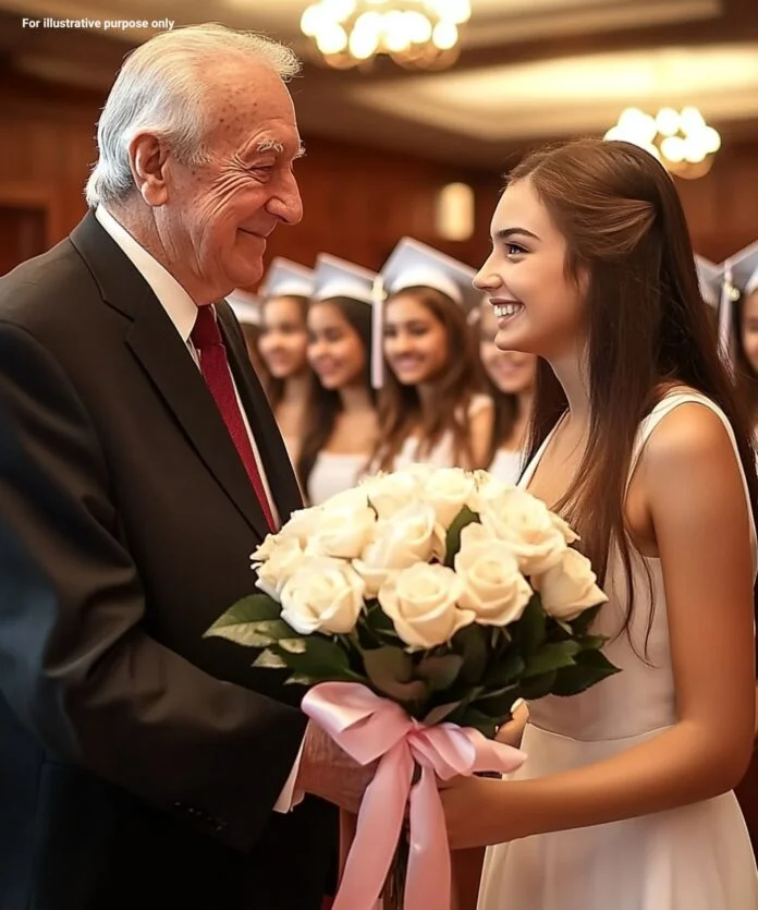 She was the homeless man’s daughter—but on graduation day, the whole class went silent when the governor approached her.