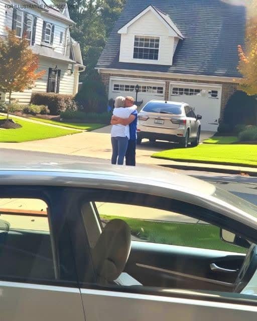 I planned to surprise my husband at work, but he was already on leave.
