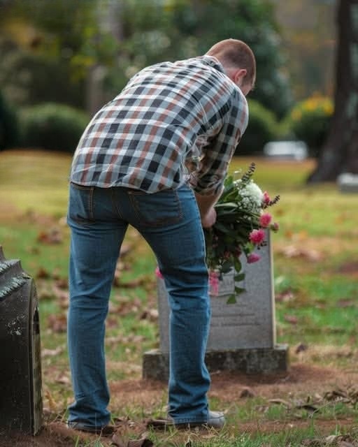 Each week, a stranger placed flowers on my husband’s grave—until one day, I found out who it was, and I was completely stunned.
