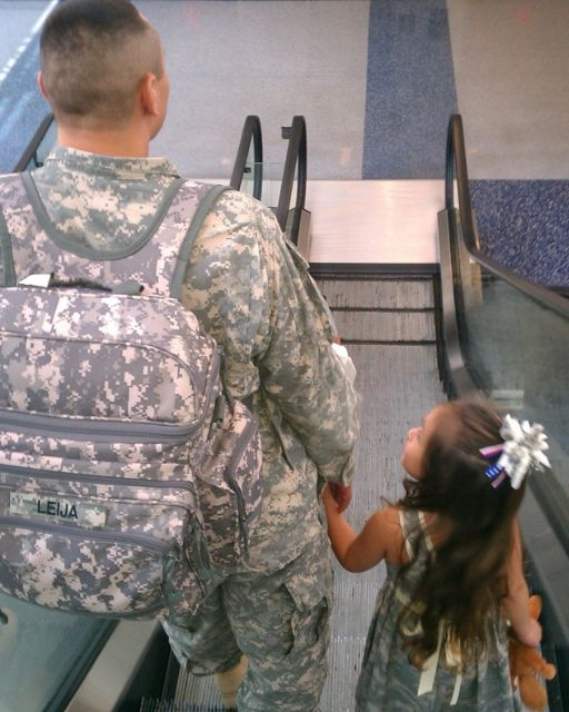 Seeing my husband reunited with our daughter brought tears to my eyes.