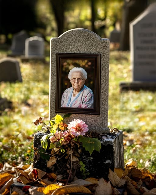 Before she passed away, Grandma asked me to clean the photo on her gravestone one year after her death. When I finally did, what I discovered surprised me.