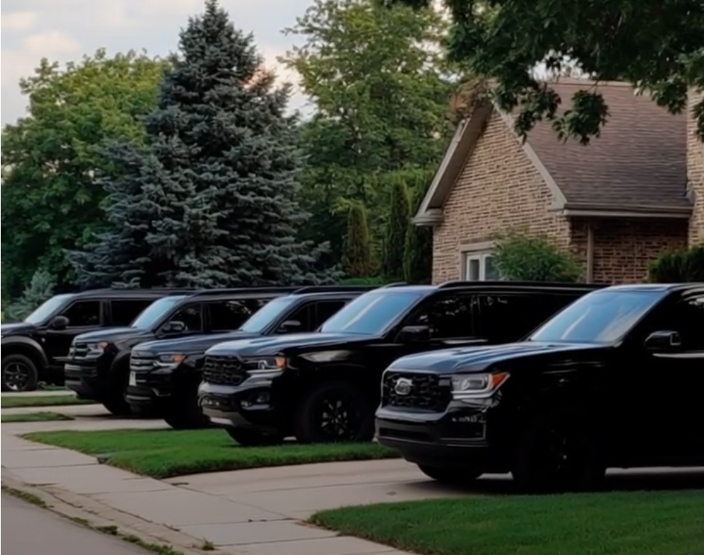 Just two days after my dad passed away, my stepmom kicked me out — but the very next morning, a fleet of SUVs surrounded her house.