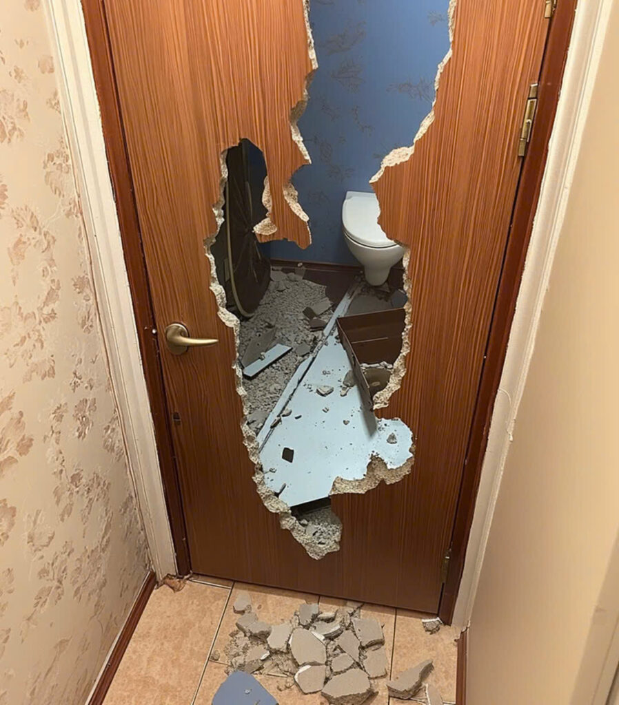 I Returned Home to Find the Bathroom Door Smashed — What I Discovered Next Led Me to File for Divorce.
