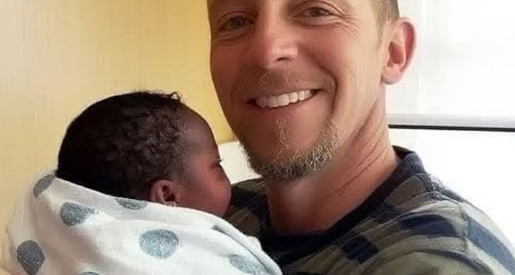 My wife gave birth to a baby with dark skin.