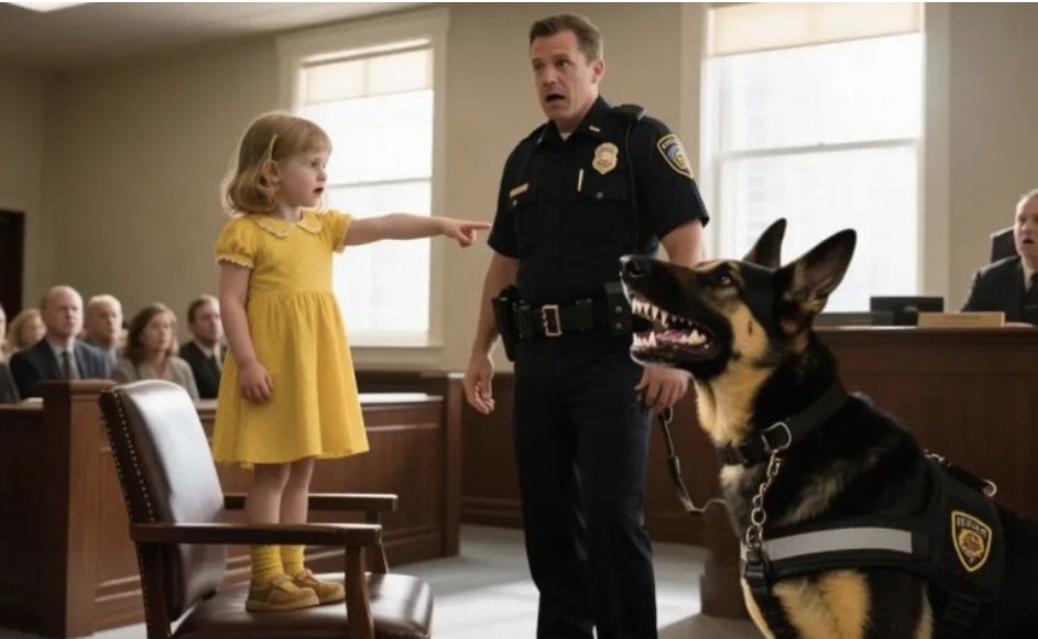 In Court, a 3-Year-Old Girl Points to a Police Dog and Says Just Two Words — What Happens Next Is Shocking…