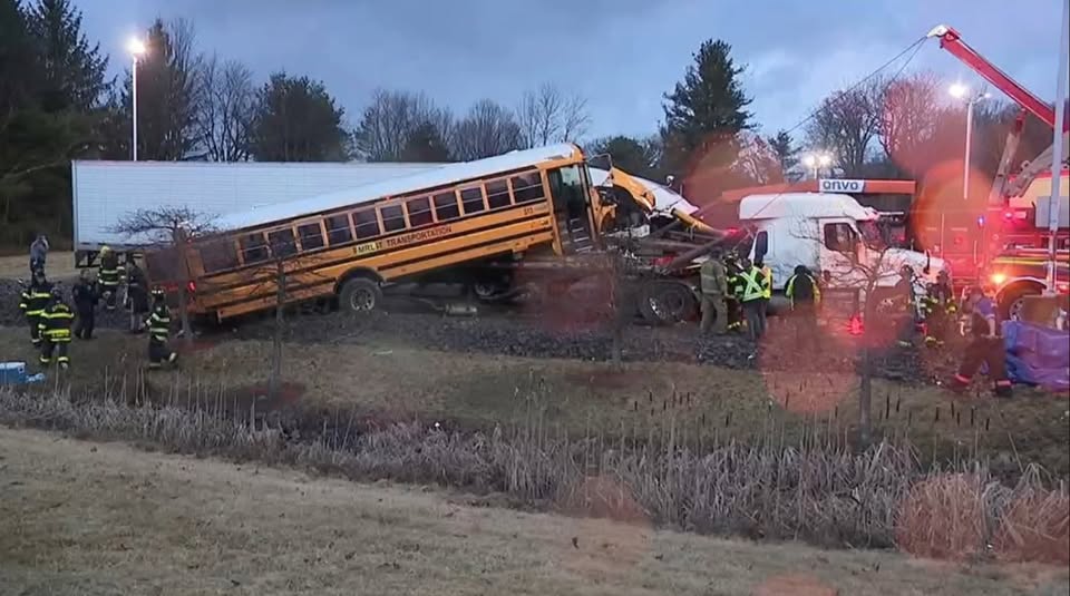 BREAKING NEWS! Tragic accident leaves at least 15 dead after a truck collides with a bus.