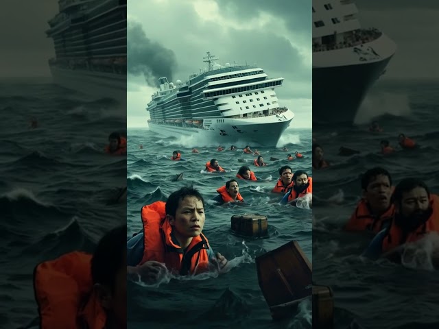 “15 Survivors. One Ocean. No Rescue in Sight.”#ShipSinking #CruiseShipDisaster #DisasterSimulation”.