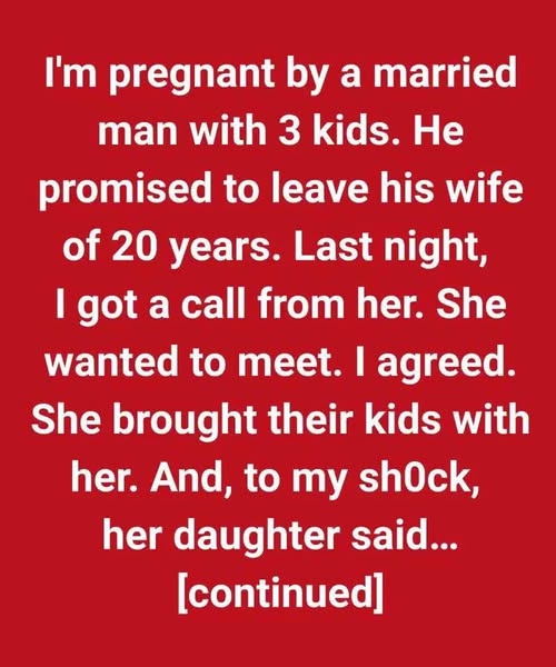 I’m a Homewrecker and Got Pregnant, Now His Wife Wants to Meet With a Bizarre Proposal