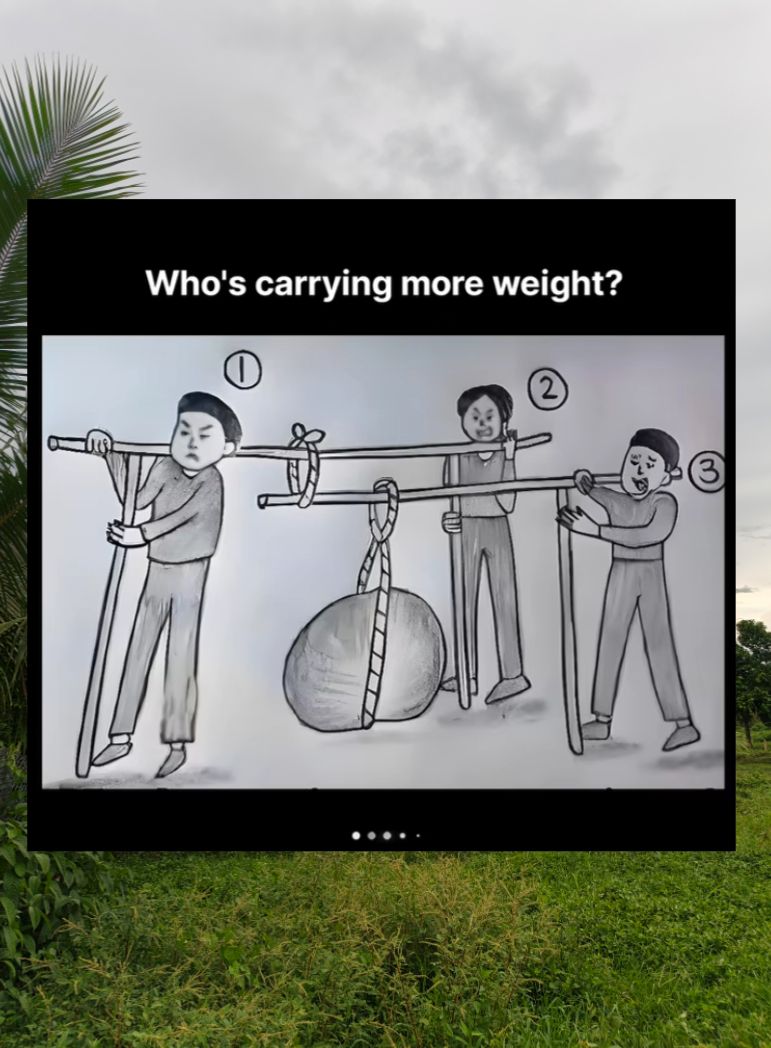Who’s carrying more weight! 😭