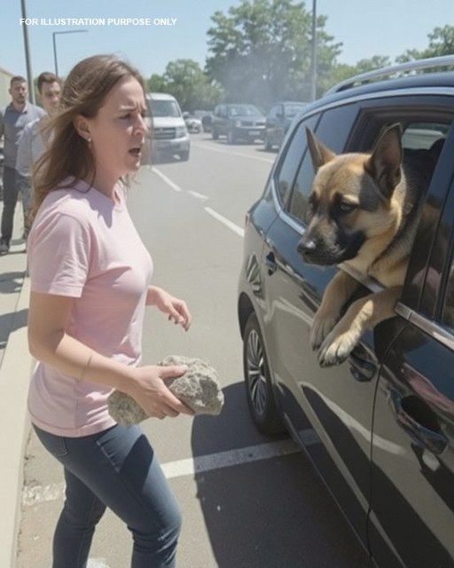 I Never Thought I’d Break a Stranger’s Car Window, But When I Saw a Dog Gasping for Air Inside, I Had No Choice — and What Happened After Changed Everything.