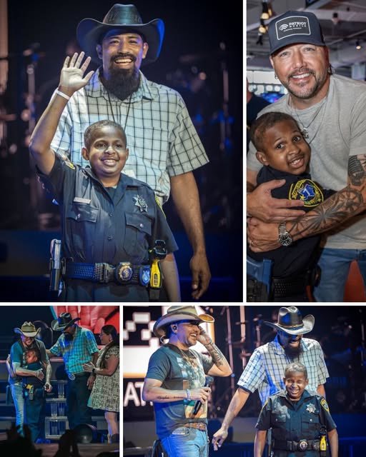 Jason Aldean And 13-Year-Old Can. er Fig.hter DJ Daniel Bring Hope To Houston