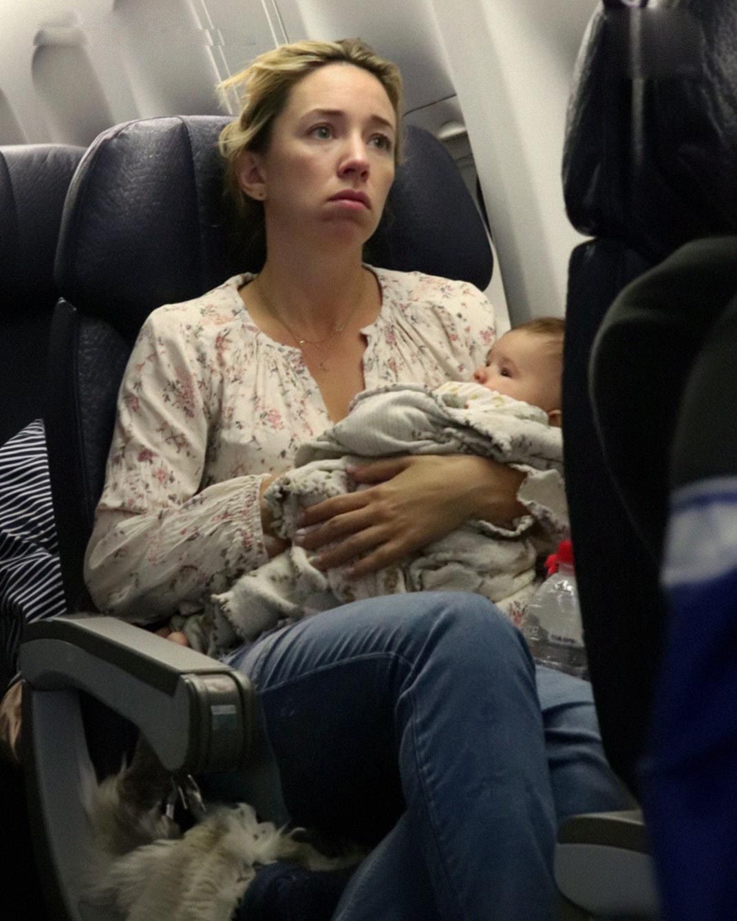 Man Told Me to Lock Myself in the Plane Restroom with My Crying Baby – But He Had No Idea Who Would Take My Seat