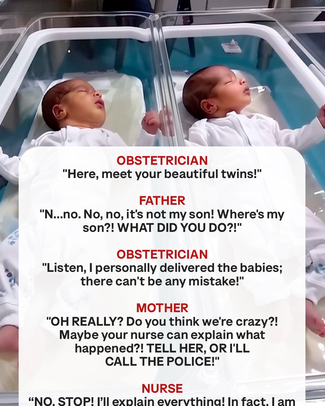 Nurse Mixes Up Babies, Leading to a Shocking Discovery