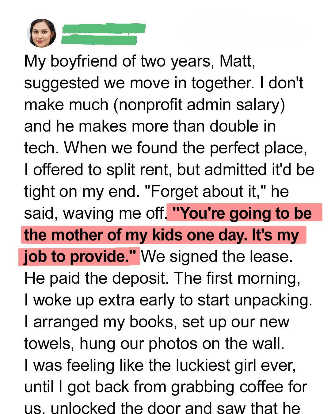 I Thought My Boyfriend’s Generosity Was Sweet — Until I Realized It Came With a Cost