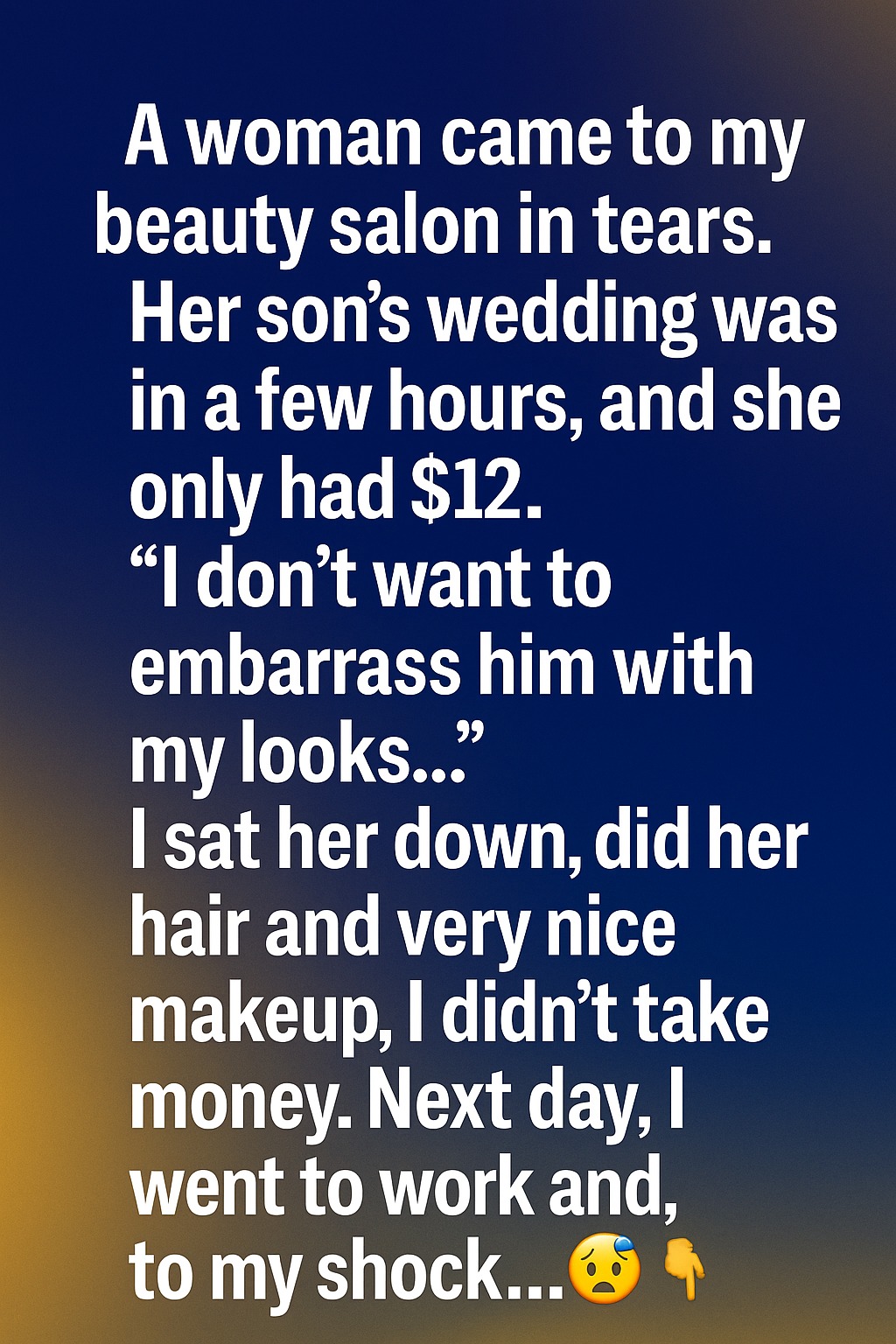 She Walked Into My Salon Crying With Only $12 — What Happened Next Brought Us Both to Tears