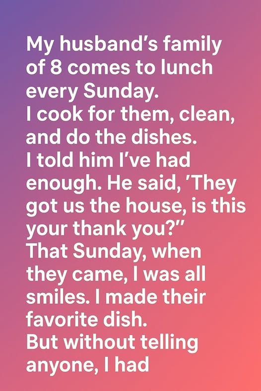 The Sunday Tradition That Finally Taught My Family the True Meaning of Respect