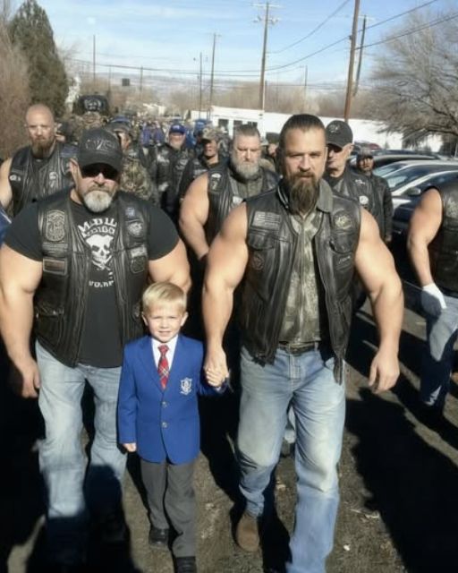 47 BIKERS SHOWED UP TO WALK MY 5-YEAR-OLD SON INTO KINDERGARTEN AFTER HIS FATHER WAS KILLED RIDING HIS MOTORCYCLE TO WORK